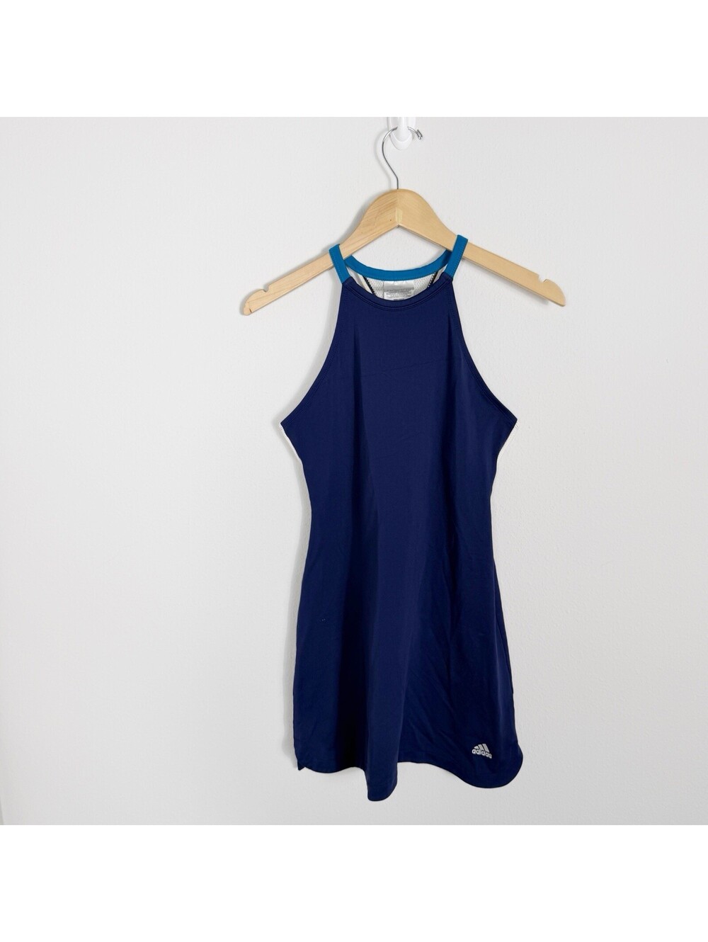 Vintage Adidas Tennis Dress Women's Medium Navy Blue Athletic Y2K